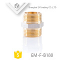 EM-F-B180 Male brass hexagon union pipe fitting